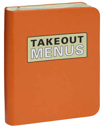 menu book